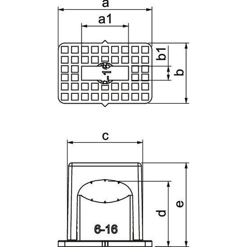 2101017 OBO 35050LGR Druck-Iso-Schellen L 6-16m Produktbild Additional View 1 L