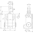 3SE5122-0CE02 SIEMENS Sirius Positions- schalter Metallgehäuse 56mm breit Produktbild Additional View 2 S