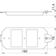 7407836 OBO MTU2 Grundträger für Trägerplatte 165x76x12 Produktbild Additional View 1 S