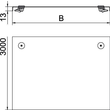 6052908 OBO DRL 300 VA4301 Deckel mit Drehriegel 300x3000 VA für Kabelrinne Produktbild Additional View 1 S