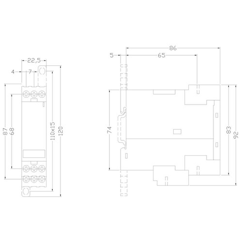 3UG45-11-1BP20 Siemens Überwachungsrelais Produktbild Additional View 1 L