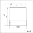 84850055 WERMA LED-Dauerlichtelement 24V AC/DC BU (blau) Produktbild Additional View 1 S