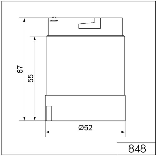 84850055 WERMA LED-Dauerlichtelement 24V AC/DC BU (blau) Produktbild Additional View 1 L