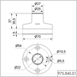 97584501 WERMA Fuß für Bodenmontage BM BK Produktbild Additional View 1 S