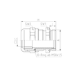 50.650 MFK1 Jacob Flachkabelverschraub. messing M50x1,5  13x34 bis 4x24 Produktbild Additional View 1 S