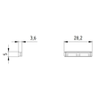 3SX3233 Siemens Schlitzabdeckung für Sicherheitsschalter 3SE2257-6XX40 Produktbild Additional View 1 S