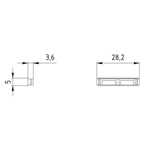 3SX3233 Siemens Schlitzabdeckung für Sicherheitsschalter 3SE2257-6XX40 Produktbild Additional View 1 L