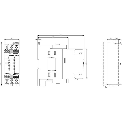 3RW4037-1BB14 Siemens Sirius Sanfstarter S2, 63A, 30KW/400V, 40GRAD, AC 200-480V, Produktbild Additional View 2 L