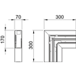 6274 72 0 Obo Flachwinkel 70x170 reinw. GK-F70170RW Produktbild Additional View 1 S