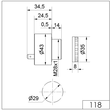 WE119 068 15 WERMA Elektr. Summer EM Dauer/Puls 24V AC/DC GY gelb Produktbild Additional View 1 S