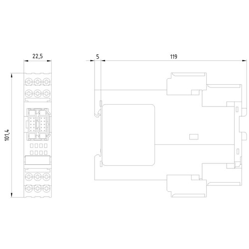 3RK3242-1AA10 SIEMENS Sirius Erweiterungsmodul Produktbild Additional View 2 L