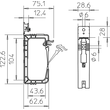 2205416 OBO Grip 2031 40 Sammelhalterung lichtgrau,Polypropylen,40x NYM3x1,5 Produktbild Additional View 1 S