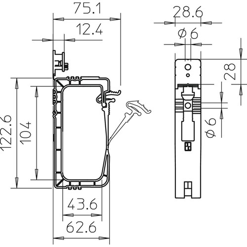 2205416 OBO Grip 2031 40 Sammelhalterung lichtgrau,Polypropylen,40x NYM3x1,5 Produktbild Additional View 1 L