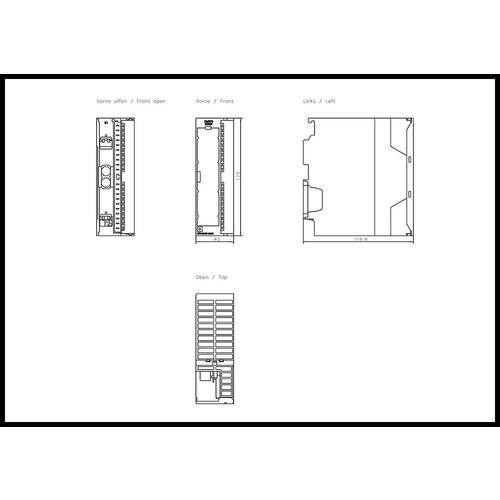 6ES7370-0AA01-0AA0 Siemens Simatic S7-30 Dummybaugruppe DM 370 Produktbild Additional View 1 L