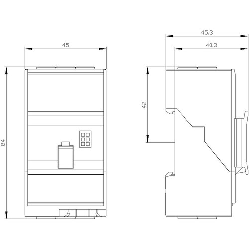 3UF7100-1AA00-0 Siemens Strommodul breite 45mm Durchsteckwandler Produktbild Additional View 2 L