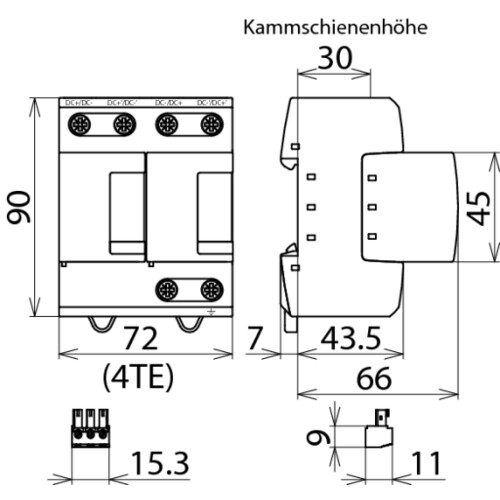 971226 DEHN Koordinierter Blitzstromableiter Typ 1 DEHNsecure M fü Produktbild Additional View 2 L