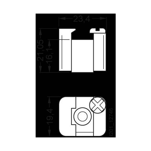 8WH91400DA00 Siemens Halteblock f.10X3 Schiene Produktbild Additional View 1 L