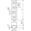 1109529 OBO Profilschiene 27x12,5mm Schlitzweite 12mm gelocht 2062 L 2m FT Produktbild Additional View 1 S