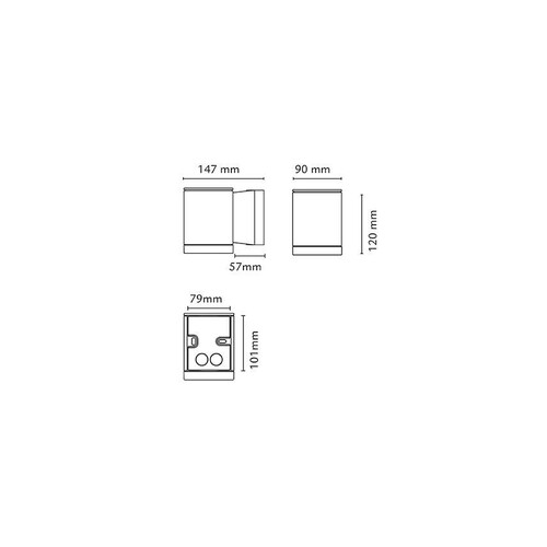 623680 SG Wandstrahler Echo 1xGU10 Produktbild Additional View 1 L