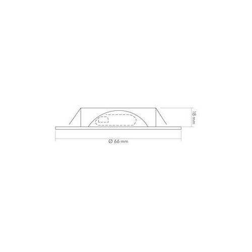 1850208402 Nobile N 5020 LED Array Möbelstrahler chrom 3,3W warmweiß 350mA Produktbild Additional View 2 L