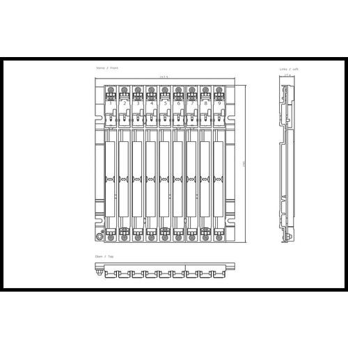 6ES7400-1JA01-0AA0 Siemens Baugruppen träger, Simatic S7-400 Produktbild Additional View 1 L