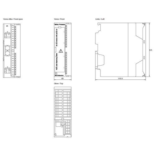 6ES7195-7KF00-0 SIEMENS SIMATIC S7, TREN NBAUGRUPPE Produktbild Additional View 1 L