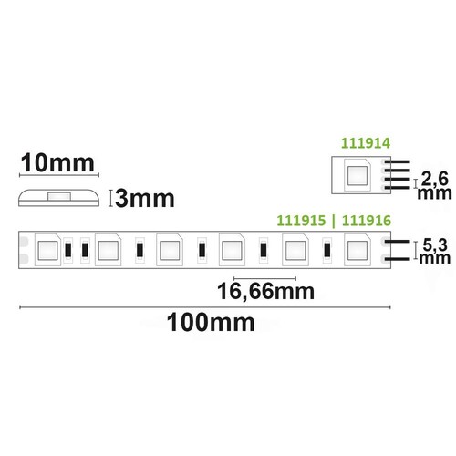 111916 ISOLED LED SIL842-Flexband 24V 14,4W, IP66, neutralweiß Produktbild Additional View 2 L