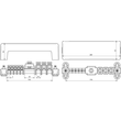 563020 DEHN Potentialausgleichschiene m. Abdeckung 5x 2,5-25mm² 3x16-95mm² 1x Produktbild Additional View 1 S