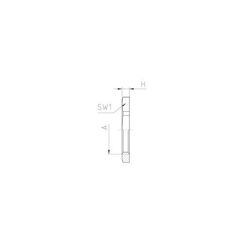 50.212ES Jacob Sechskantmutter M12x1,5 Edelstahl 1.4305 Produktbild Additional View 1 L