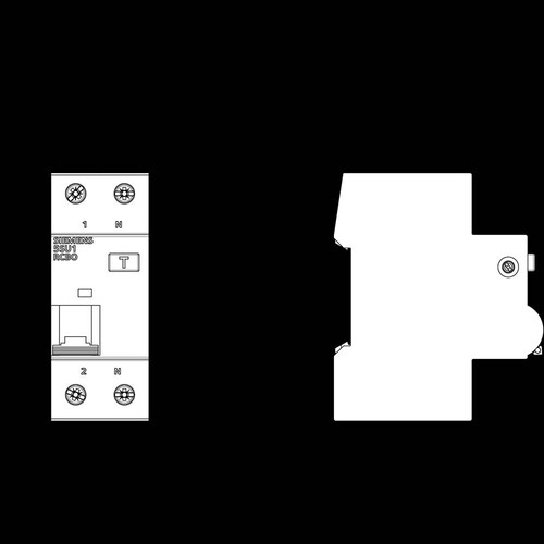 5SU1356-6KK10 Siemens FI/LS A,30MA 1+N-P B10 6KA Produktbild Additional View 1 L