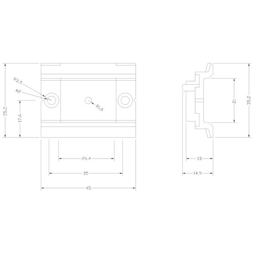 3RV1917-7B Siemens TRAGSCHIENE 45MM Produktbild Additional View 1 L