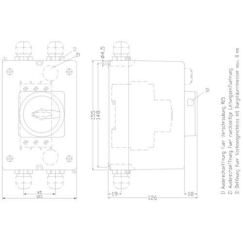 3RV1923-1DA00 Siemens ISOLIERSTOFF- GEHAEUSE BREIT BGR.S0 Produktbild Additional View 1 L