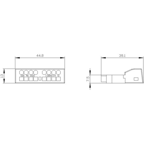 3RV2901-2E Siemens HILFSSCHALTER QUERLIEGEND 1S+1OE Produktbild Additional View 2 L