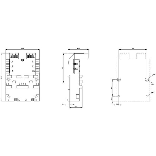 3RV2917-4A Siemens 3PHAS-SAMMELSCHIENEN SYSTEMERWEITERUNG Produktbild Additional View 1 L