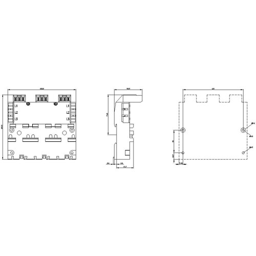 3RV2917-4B Siemens 3PHAS-SAMMELSCHIENEN SYSTEMERWEITERUNG Produktbild Additional View 1 L