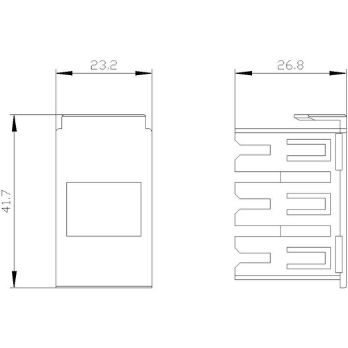 3RV2917-5BA00 Siemens ERWEITERUNGS- STECKER ALS ERSATZTEIL Produktbild Additional View 1 L