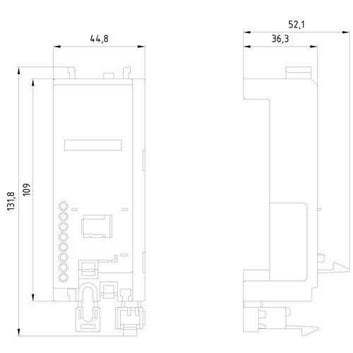 3RV2917-7AA00 Siemens SCHUETZSOCKEL S00 DIREKT-/WENDESTARTER Produktbild Additional View 1 L