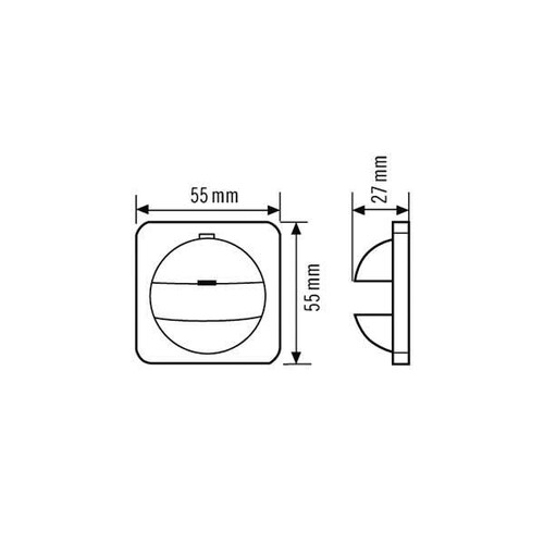 EP10427145 Esylux Abdeckung IP20 alpinweiss f. Busch-Jäger Reflex Si Produktbild Additional View 1 L