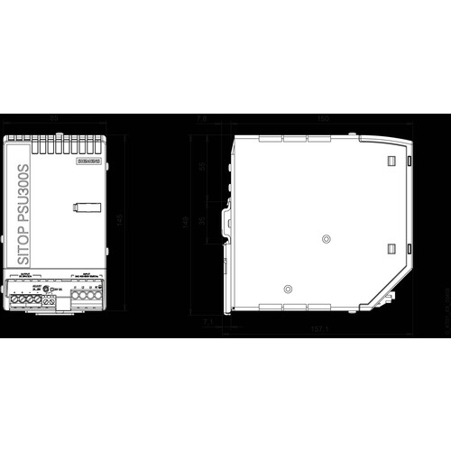 6EP1436-2BA10 SIEMENS Sitop PSU300S 20A geregel. Stromversorgung Produktbild Additional View 2 L