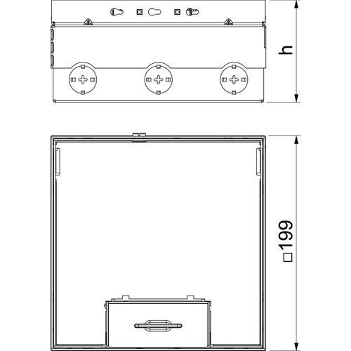 7427216 OBO UDHOME4 2V MT V Geräteein- satz komplett mit Schutzkontaktsteckdose Produktbild Additional View 1 L