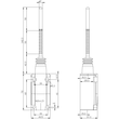 3SE5112-0CR01 Siemens Positionsschalter metall mit Federstab 142,5mm 1S 1Ö Produktbild Additional View 2 S