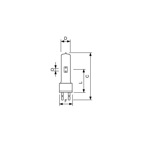 705115 PHILIPS MSR-757WHR G22 HMI-Lampe Produktbild Additional View 1 L