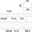 6075231 OBO AZK 100 FS AZ-Kleinkanal gelocht 50x100x3000 Stahl bandverzinkt Produktbild Additional View 1 S