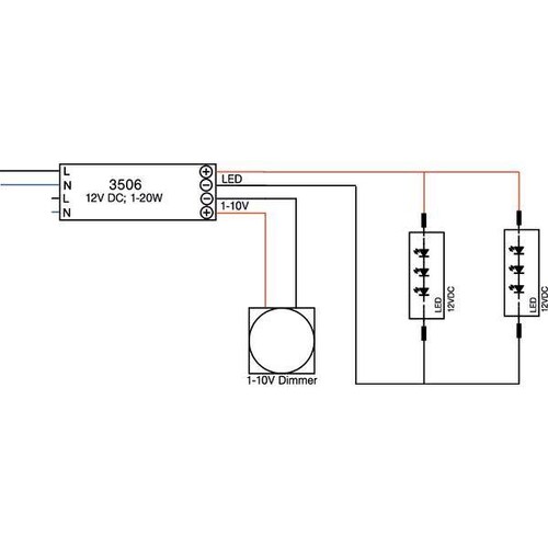 3506 Brumberg LED-Netzgerät 0-20W 12V/DC Produktbild Additional View 1 L