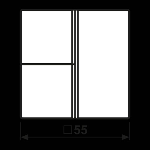 A403TSAWW Jung Tastensatz kompl. 3fach Produktbild Additional View 1 L