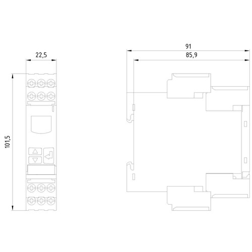 3UG4625-1CW30 SIEMENS Digitales Überwachungsrelais Produktbild Additional View 2 L