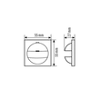 EP10427107 Esy-Lux Abdeckung IP20-BS1 polar Cover f. Berker S1 polar Produktbild Additional View 1 S