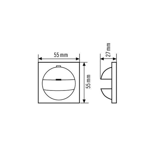 EP10427107 Esy-Lux Abdeckung IP20-BS1 polar Cover f. Berker S1 polar Produktbild Additional View 1 L