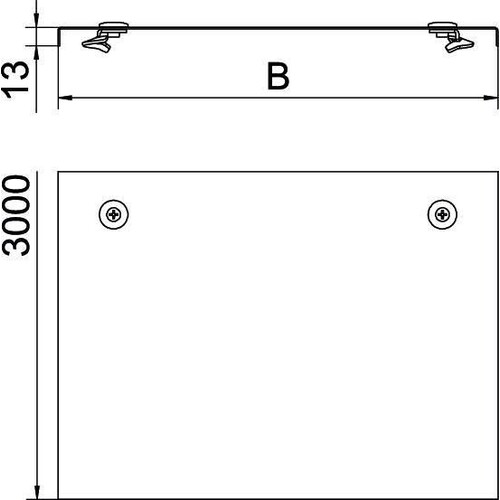 6227422 OBO WDRL 1116 20 FS Deckel mit Drehriegel Weitspann-System 110 und 160 Produktbild Additional View 1 L