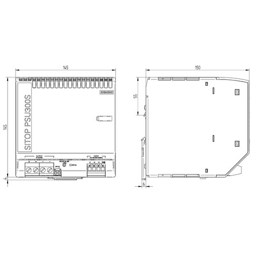 6EP14372BA20 SIEMENS Sitop PSU300S 40A Geregelte Stromversorgung Produktbild Additional View 2 L